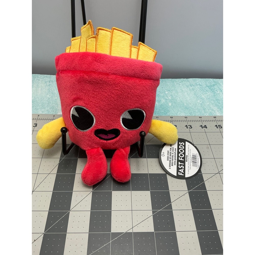 Good Stuff Fast Foods French Fries Plush Red Yellow Stuffed Toy 7 Inch NWT